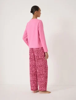 Cotton Rich Printed Pyjama Set