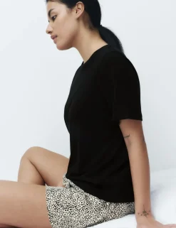 Cotton Rich Printed Shortie Set