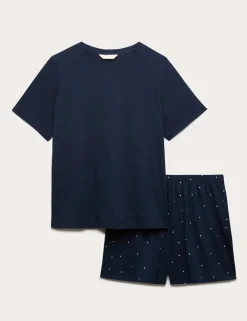 Cotton Rich Printed Shortie Set