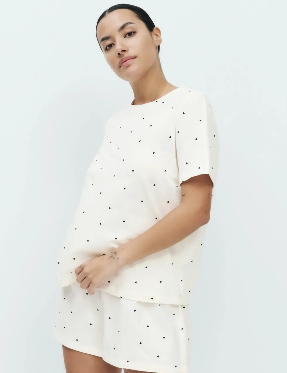 Cotton Rich Printed Shortie Set