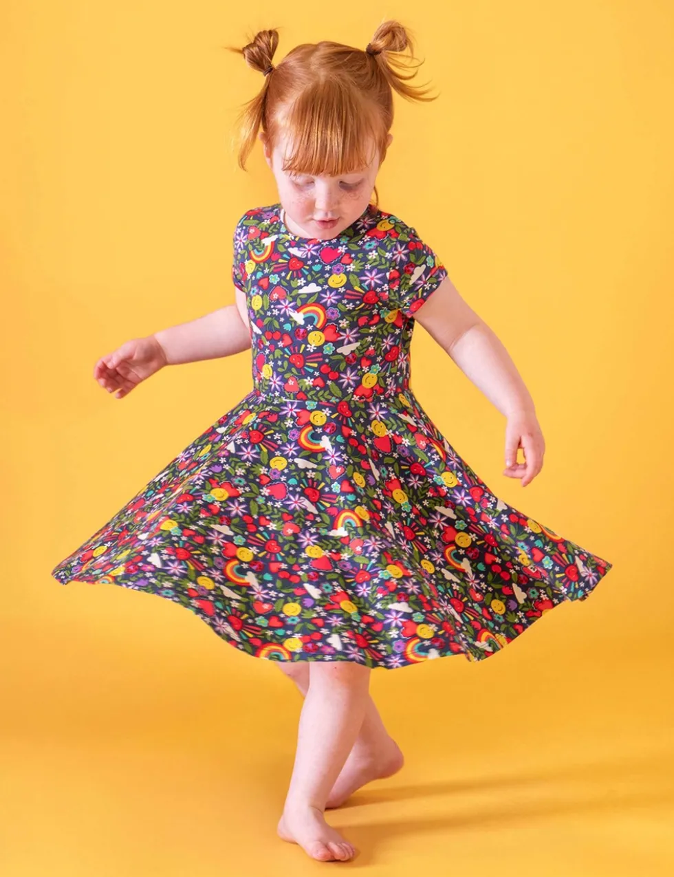 Cotton Rich Printed Skater Dress (1-12 Yrs)