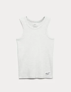 Cotton Rich Pyjama Vest (6-16 Yrs)
