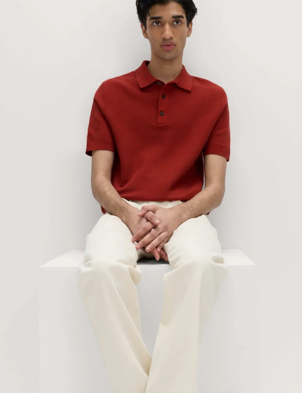 Cotton Rich Regular Fit Knitted Polo Shirt