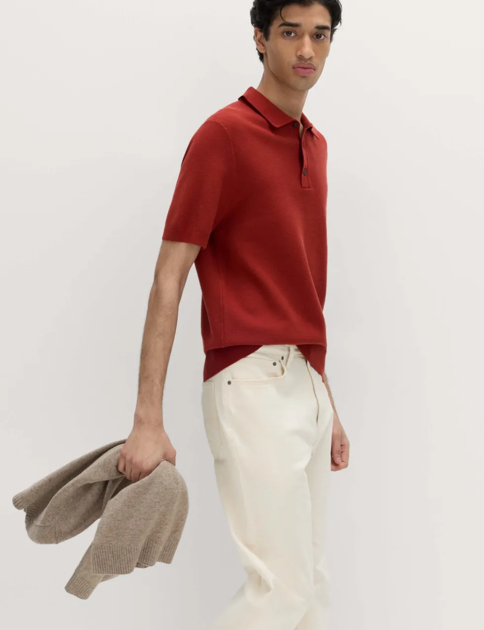 Cotton Rich Regular Fit Knitted Polo Shirt