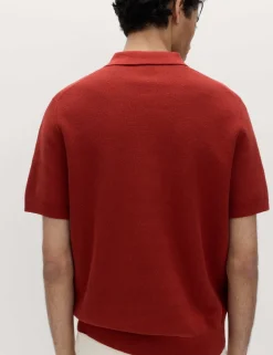 Cotton Rich Regular Fit Knitted Polo Shirt