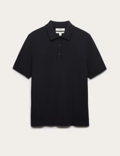 Cotton Rich Regular Fit Knitted Polo Shirt