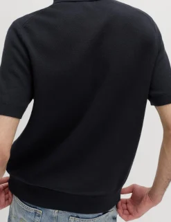 Cotton Rich Regular Fit Knitted Polo Shirt
