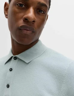 Cotton Rich Regular Fit Knitted Polo Shirt