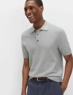 Cotton Rich Regular Fit Knitted Polo Shirt