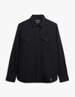 Cotton Rich Relaxed Fit Overshirt with Linen