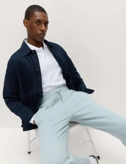 Cotton Rich Relaxed Fit Straight Leg Joggers
