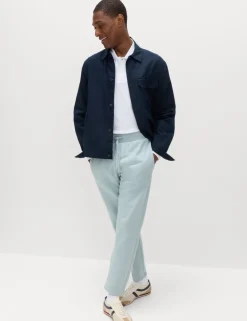 Cotton Rich Relaxed Fit Straight Leg Joggers