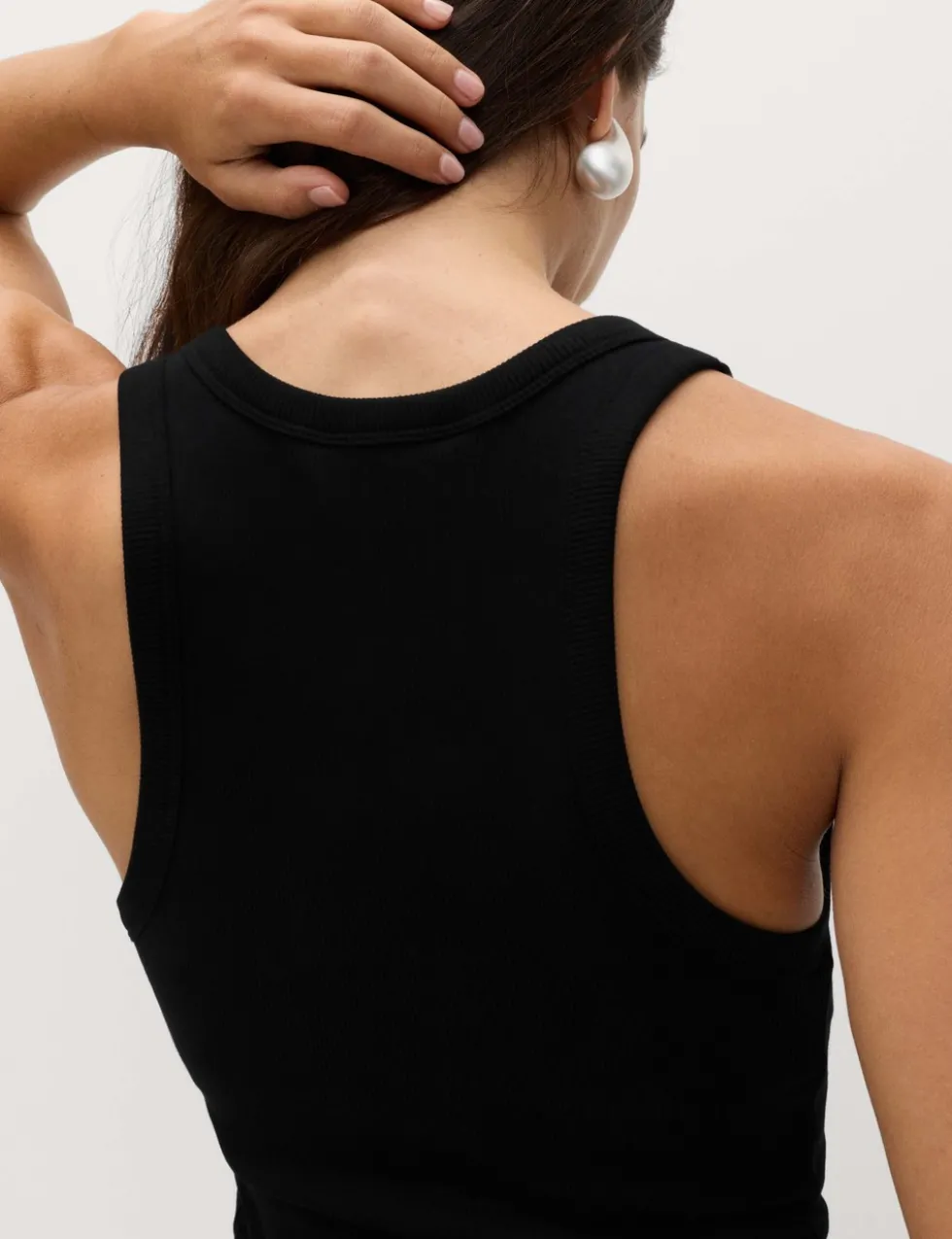 Cotton Rich Ribbed Bra Insert Midi Bodycon Dress