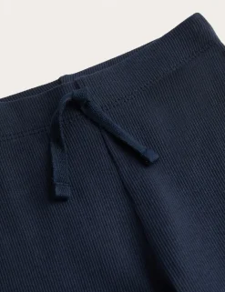 Cotton Rich Ribbed Flared Leggings (2-8 Yrs)