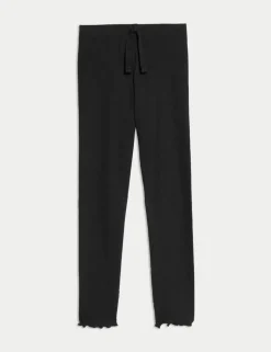 Cotton Rich Ribbed Leggings (2-8 Yrs)