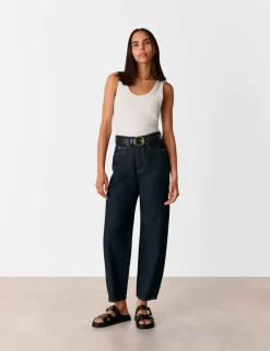 Cotton Rich Ribbed Scoop Neck Vest