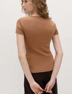 Cotton Rich Ribbed Slim Fit T-Shirt