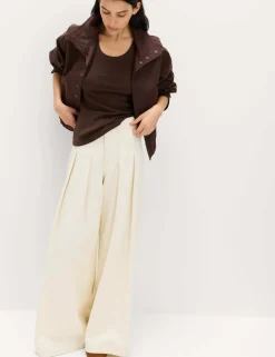 Cotton Rich Ribbed Slim Fit Vest Top