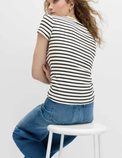Cotton Rich Ribbed Slim Fit T-Shirt