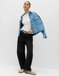 Cotton Rich Ribbed Slim Fit T-Shirt