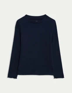 Cotton Rich Ribbed Top (2-8 Yrs)