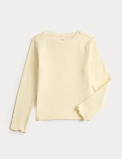 Cotton Rich Ribbed Top (2-8 Yrs)
