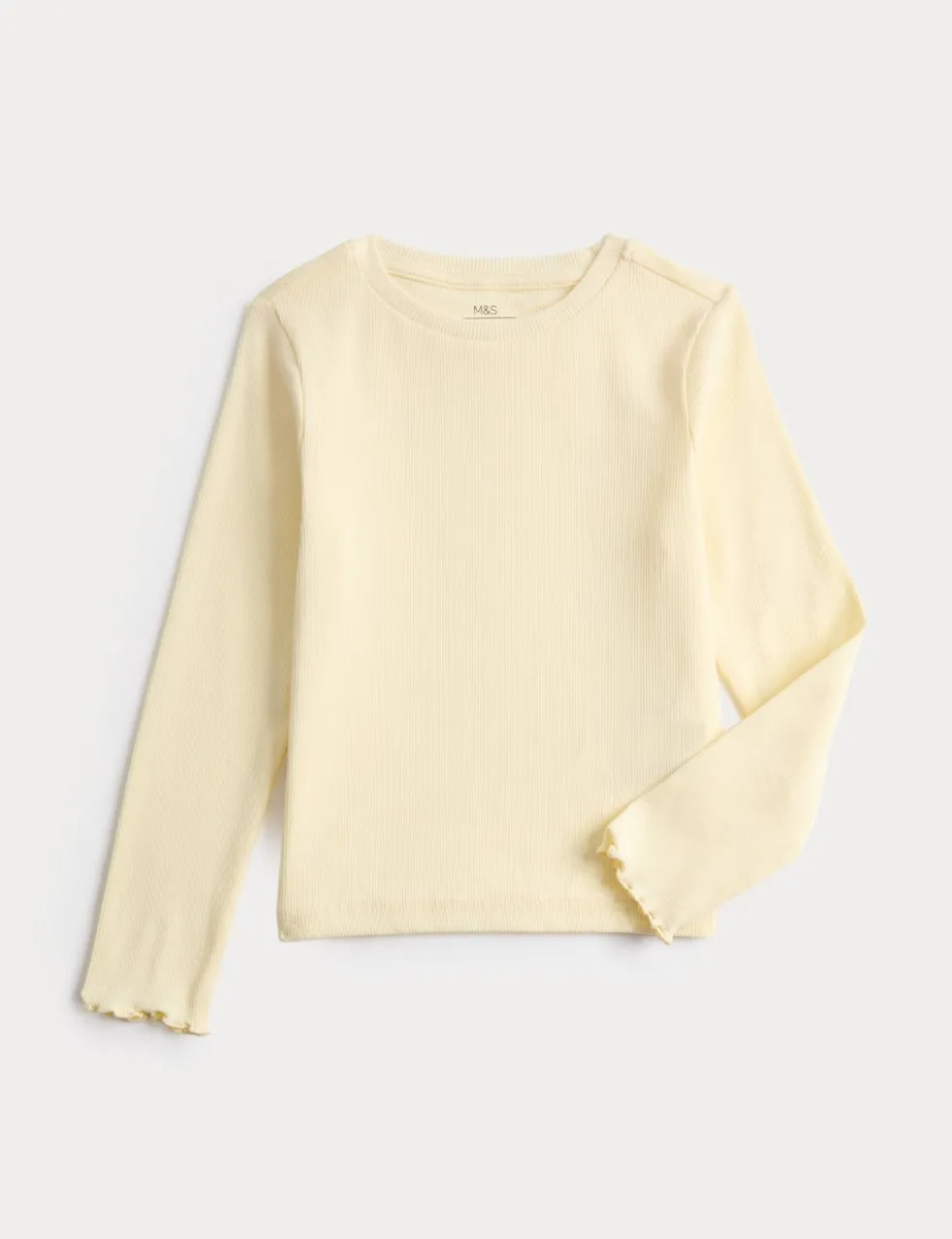Cotton Rich Ribbed Top (2-8 Yrs)