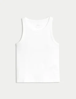 Cotton Rich Ribbed Vest (2-16 Yrs)