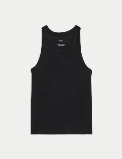 Cotton Rich Ribbed Vest (2-16 Yrs)