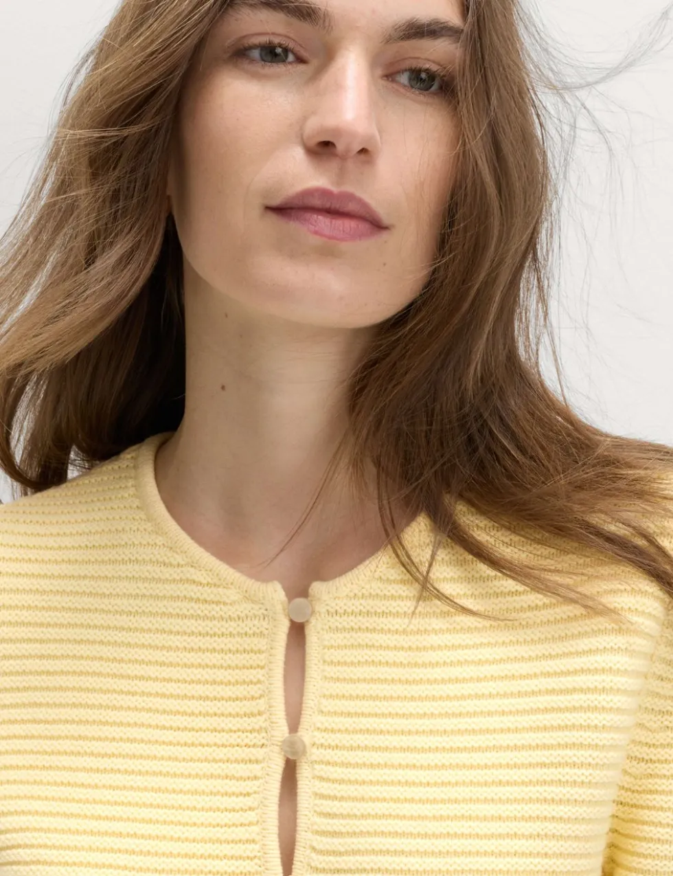 Cotton Rich Ruffle Detail Cardigan