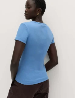 Cotton Rich Scoop Neck Slim Fit T-Shirt