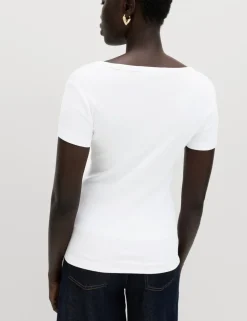 Cotton Rich Scoop Neck Slim Fit T-Shirt