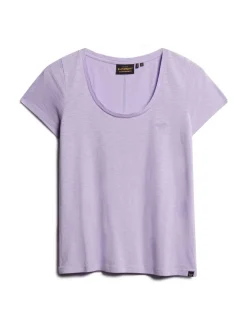 Cotton Rich Scoop Neck T-Shirt