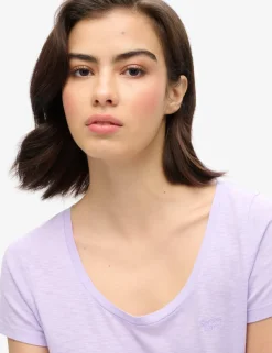 Cotton Rich Scoop Neck T-Shirt