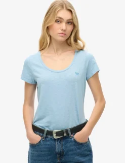 Cotton Rich Scoop Neck T-Shirt