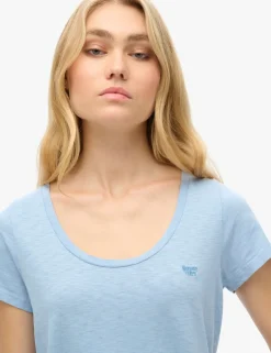 Cotton Rich Scoop Neck T-Shirt