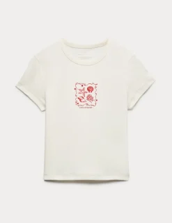 Cotton Rich Seaside Graphic T-Shirt (6-16 Yrs)