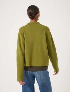 Cotton Rich Shacket with Wool