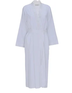 Cotton Rich Shadow Stripe Dressing Gown