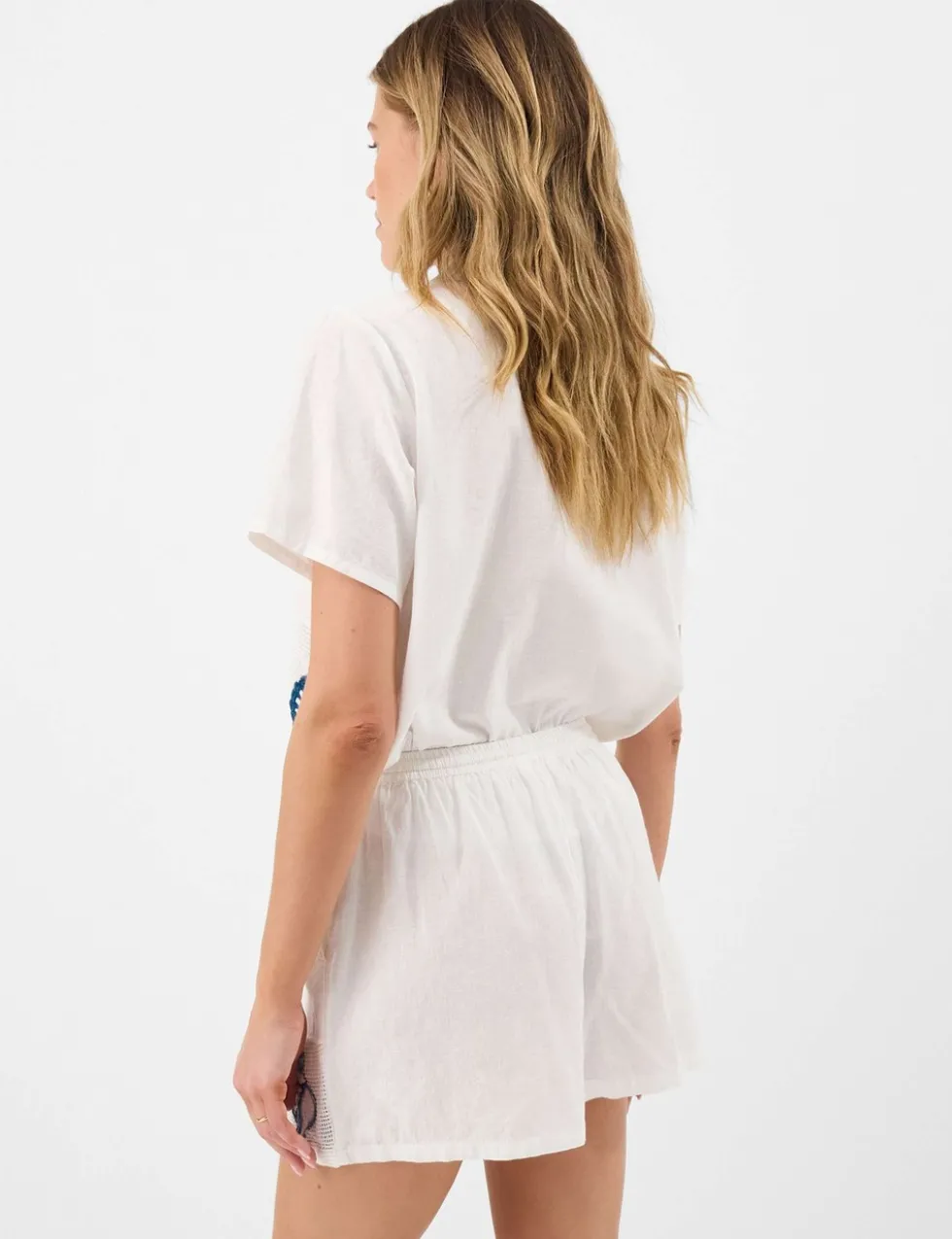 Cotton Rich Shell Patchwork Shorts