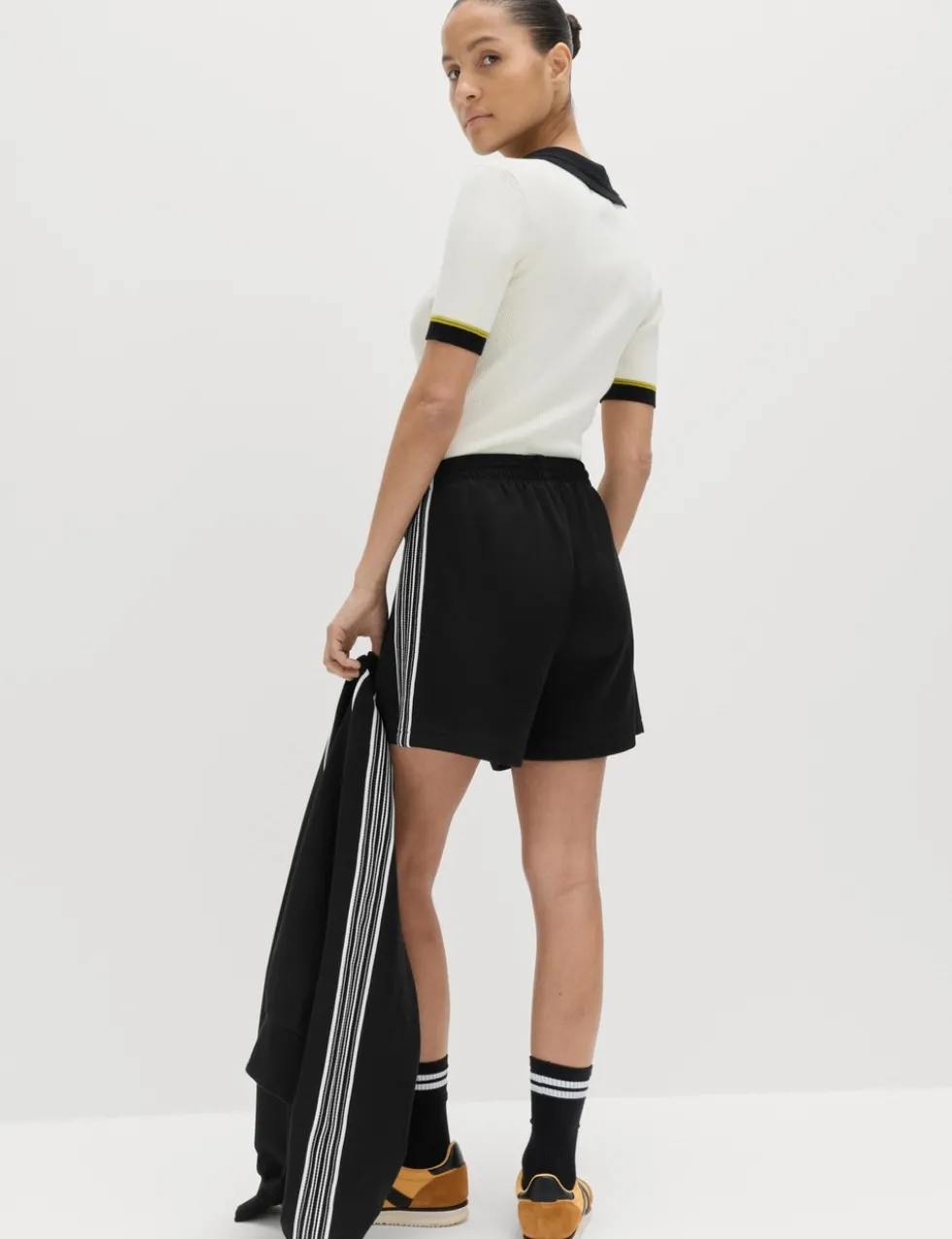 Cotton Rich Side Stripe Shorts