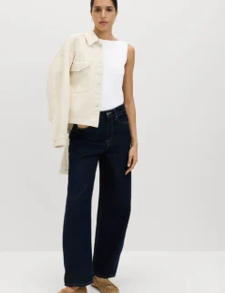 Cotton Rich Slash Neck Slim Fit Vest