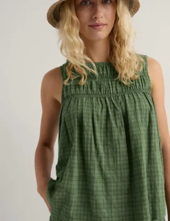Cotton Rich Slash Neck Vest Top