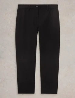 Cotton Rich Slim Fit Ankle Grazer Trousers