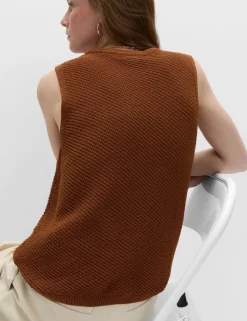 Cotton Rich Slim Fit Knitted Top