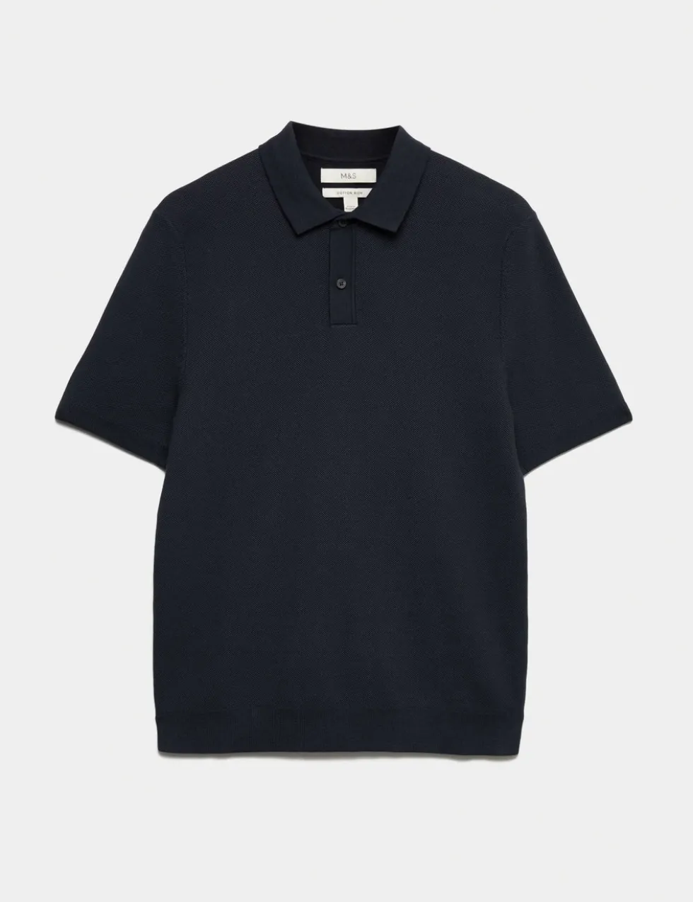Cotton Rich Slim Fit Knitted Polo Shirt