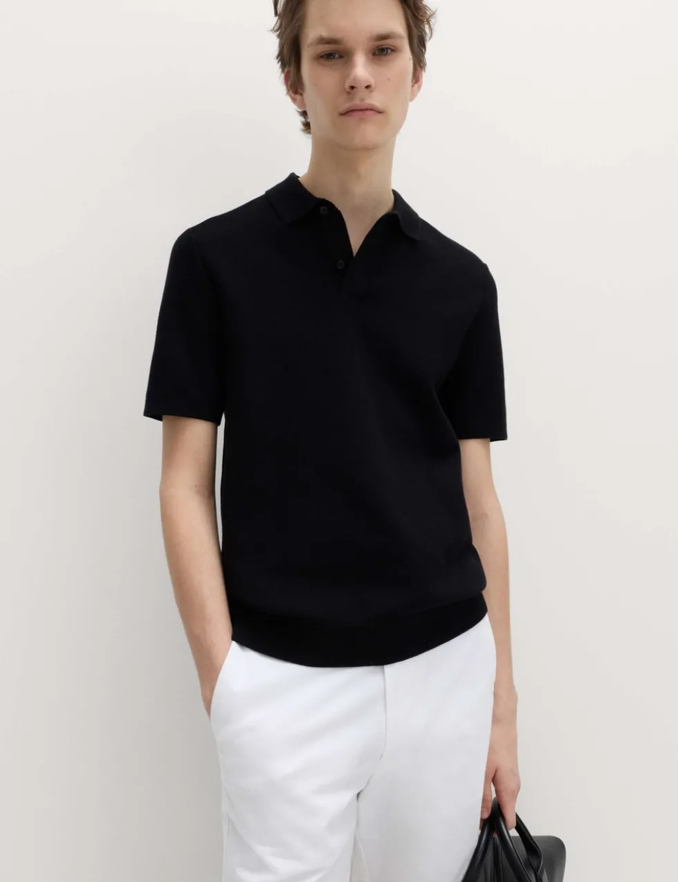 Cotton Rich Slim Fit Knitted Polo Shirt