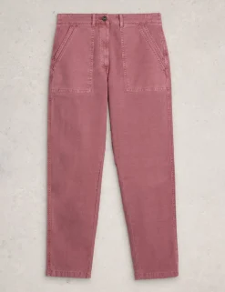 Cotton Rich Straight Leg Chinos with Linen