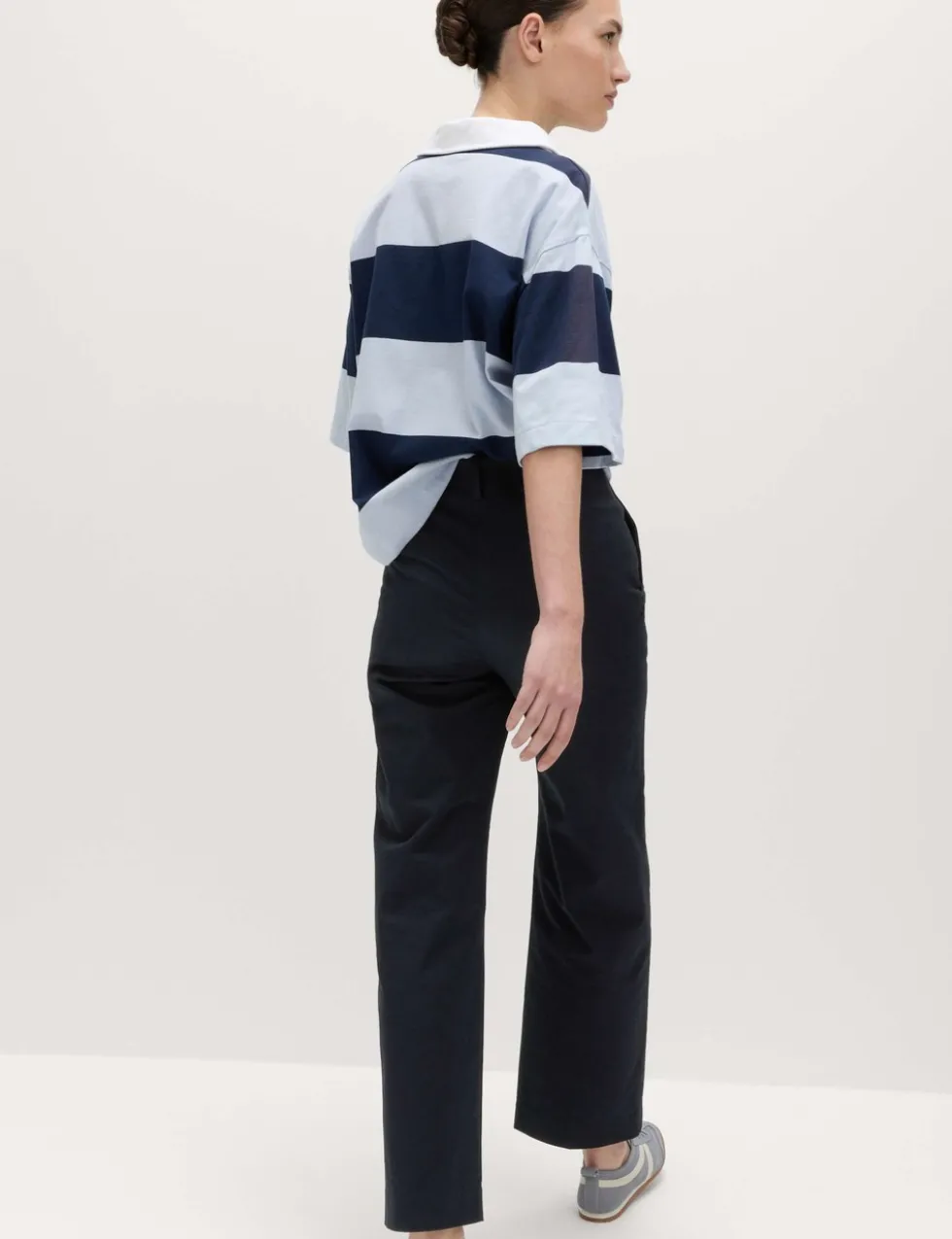 Cotton Rich Straight Leg Trousers