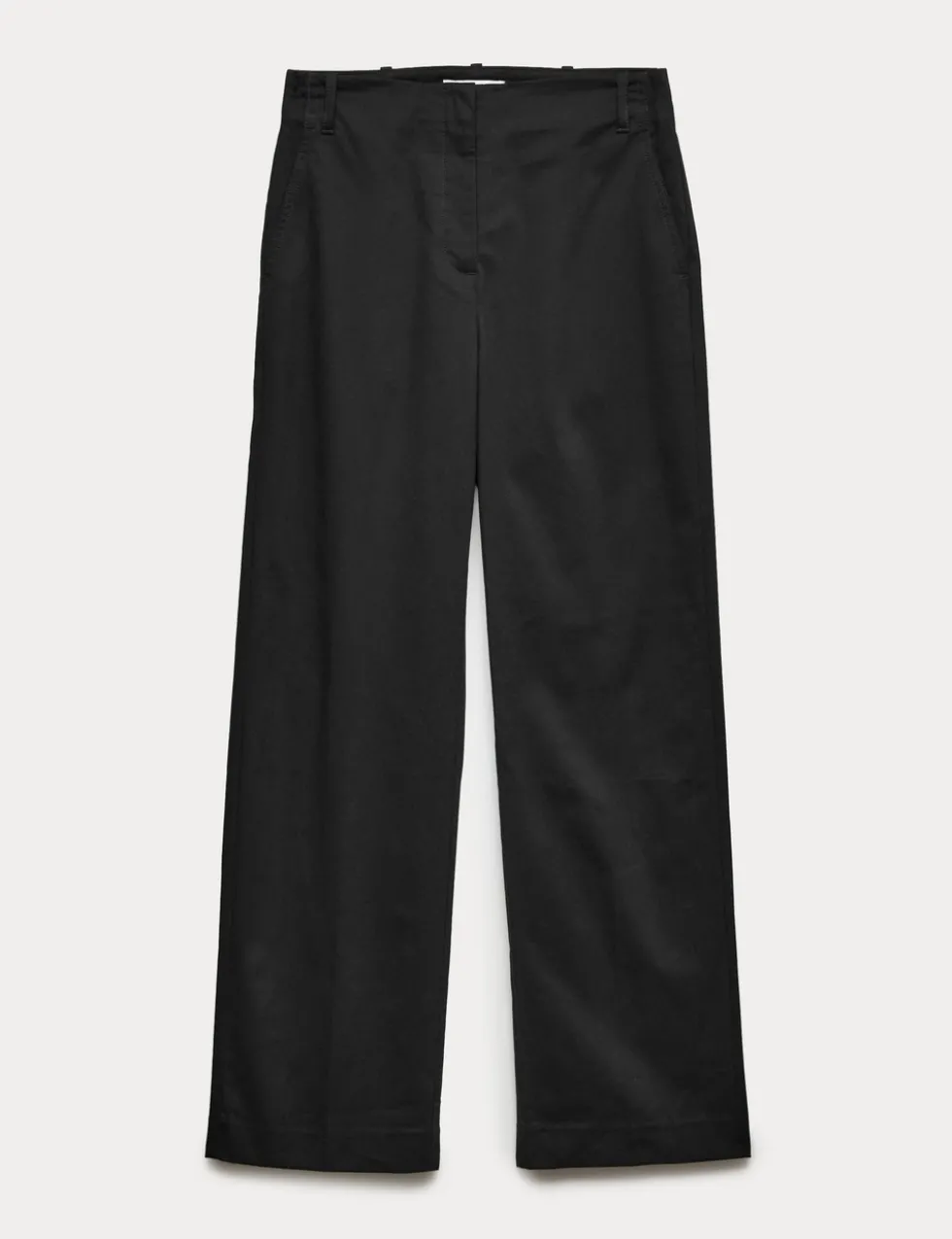 Cotton Rich Straight Leg Trousers